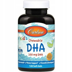 Carlson Labs-Kid's Chewable DHA - 120 kapsułek miękkich