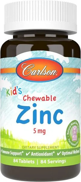 Carlson Labs- Kid's Chewable Zinc - 84 tabletek