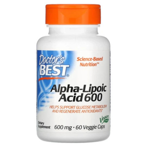 Doctor's Best- Alpha-Lipoic Acid - 600mg - 60 vcaps