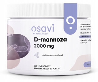 Osavi - D-mannoza Proszek, 2000mg - 120 grams