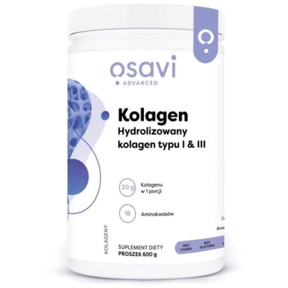 Osavi - Kolagen Hydrolizowany - Typu I & III - 600 grams