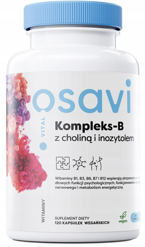 Osavi - Kompleks-B z Choliną i Inozytolem - Kompleks-B z Choliną i Inozytolem - 120 vegan caps