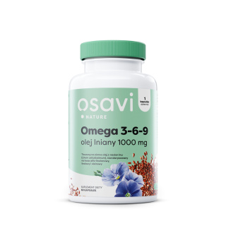 Osavi - Omega 3-6-9 Olej Lniany - 1000mg - 60 softgels