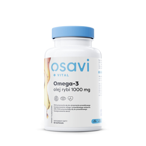 Osavi - Omega-3 Olej Rybi Molecularly Distilled - 1000mg - 60 softgels