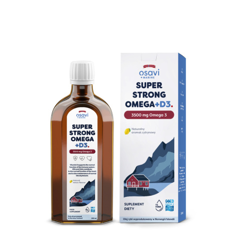 Osavi - Super Omega + D3 (Marine) - 2900mg Omega 3 (Cytryna) - 250 ml.