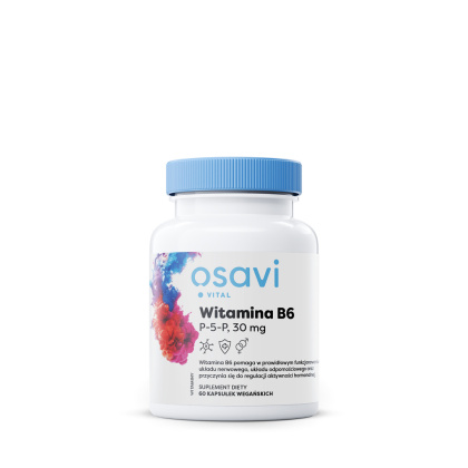 Osavi - Witamina B6 - P-5-P - 30mg - 60 vegan caps