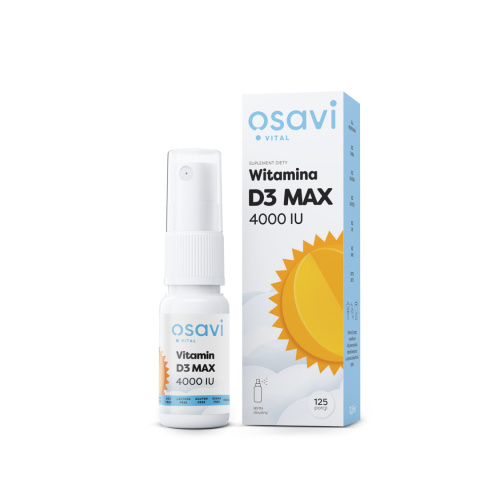 Osavi - Witamina D3 Spray Doustny - MAX 4000IU - 12.5 ml.