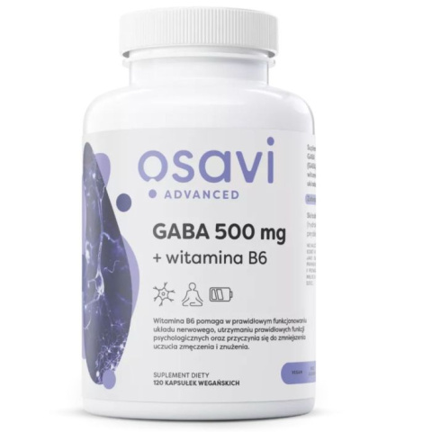 Osavi - GABA 500mg + Witamina B6 - 120 vcaps