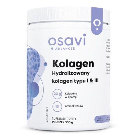 Osavi - Kolagen Hydrolizowany - Typu I & III - 300 grams