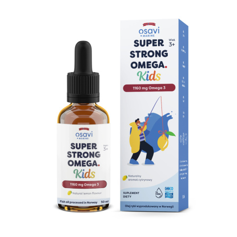 Osavi - Super Strong Omega Kids (Marine), 1160mg Omega 3 (Cytryna) - 50 ml.