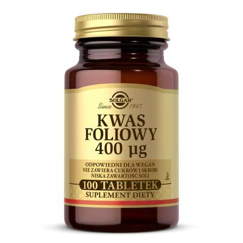 Solgar - Kwas foliowy 400 mcg