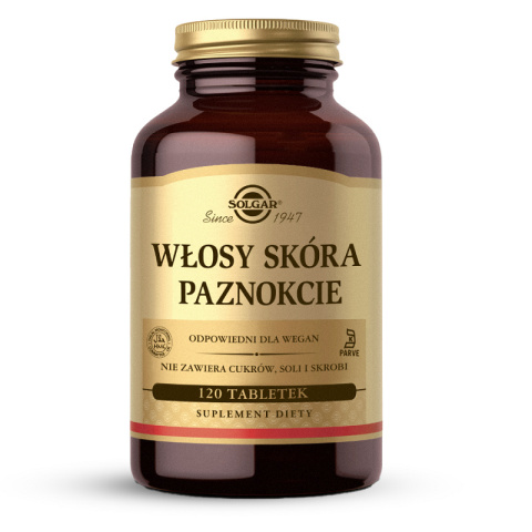 Solgar - Włosy Skóra Paznokcie 60 kapsułek