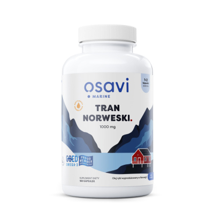 Osavi - Tran Norweski Kapsułki - 1000mg (Cytryna) - 180 softgels