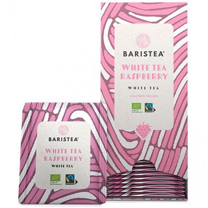 BARISTEA White Tea Raspberry BIO 25 saszetek