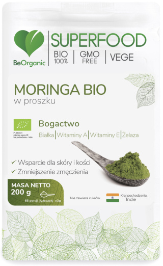 BeOrganic - Moringa BIO w proszku 42g