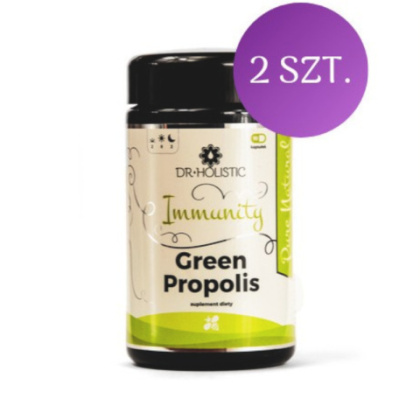 DR HOLISTIC ZESTAW: 2x Immunity Green Propolis 90 Kaps.