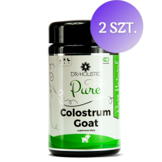 DR Holistic ZESTAW: 2 x Pure Colostrum Goat - 60 kap.