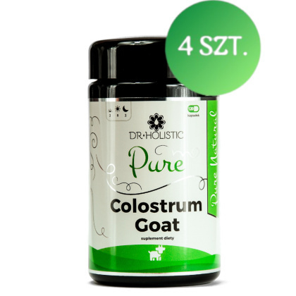 DR Holistic ZESTAW: 4 x Pure Colostrum Goat - 60 kap.