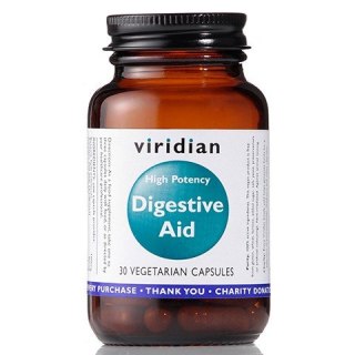 Viridian - Digestive Aid Formuła - Enzymy trawienne 30 kapsułek