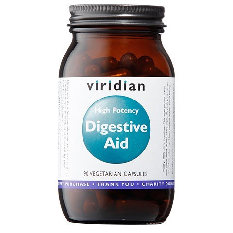 Viridian - Digestive Aid Formuła - Enzymy trawienne - 90 kapsułek