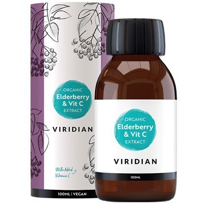 Viridian - Ekologiczny Ekstrakt z czarnego bzu + witamina C - 200ml