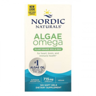 Nordic Naturals - Algae Omega 715mg Omega 3 120 ŻELEK