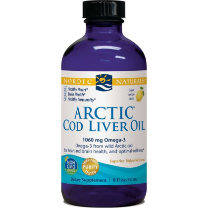 Nordic Naturals - Arctic Cod Liver Oil - 1060mg Lemon - 237 ml.