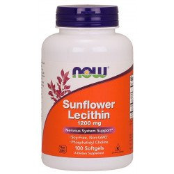 NOW Foods - Sunflower Lecithin 1200mg - 100 kapsułek