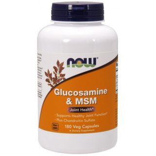 NOW - Glucosamine & MSM - 180 kapsułek