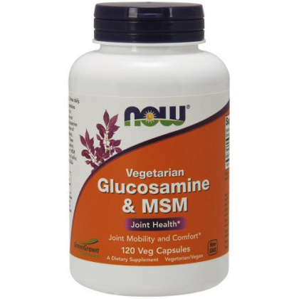 NOW - Glucosamine & MSM Vegetarian - 240 kapsułek wegetariańskich