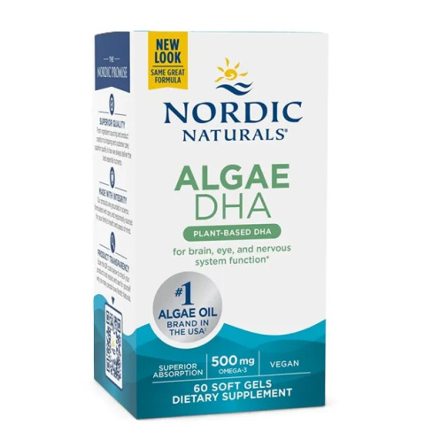 Nordic Naturals - Algae DHA 500mg - 60 kapsułek