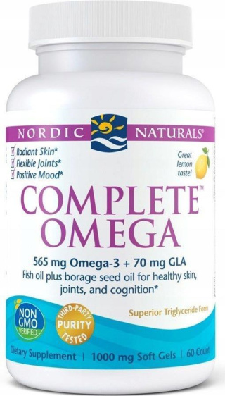 Nordic Naturals - Complete Omega, 565mg Lemon - 60 kapsułek