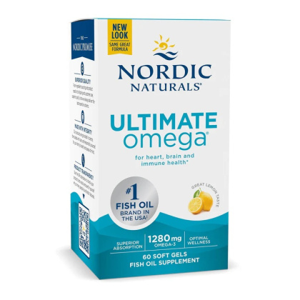 Nordic Naturals - Ultimate Omega 1280 mg Lemon - 60 kapsułek