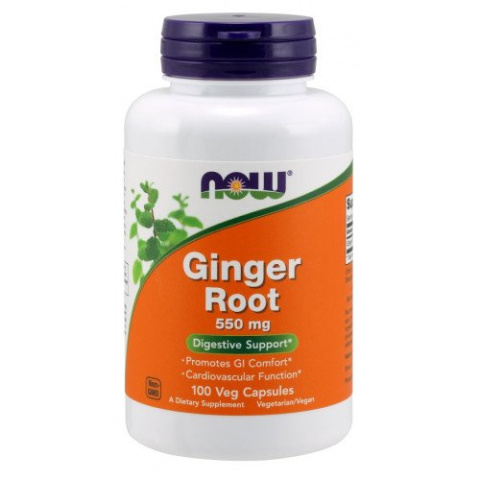 NOW Foods - Ginger Root 550mg - 100 kapsułek