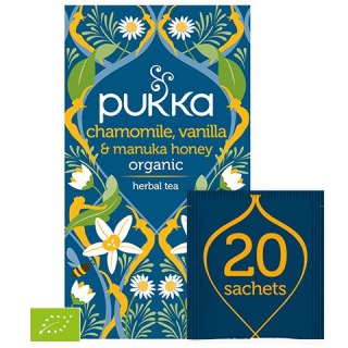 Pukka Chamomile, Vanilla & Manuka Honey BIO 20 saszetek