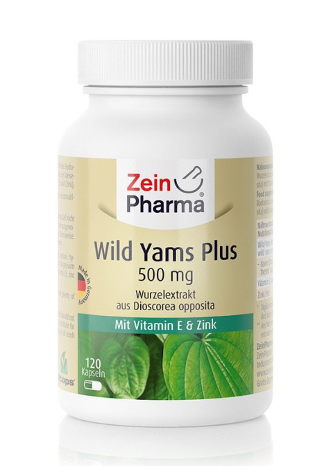 Zein Pharma - Wild Yams Plus 500mg - 120 caps