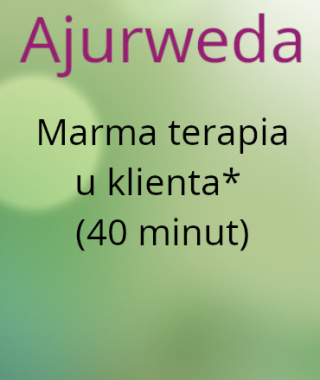 Marma terapia u klienta* (40 minut)