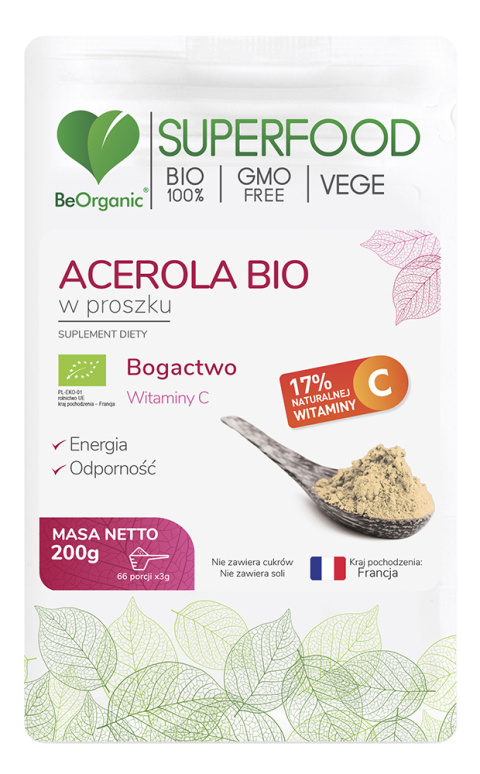 BeOrganic - Acerola BIO w proszku 42g