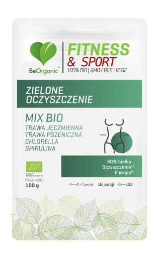 BeOrganic - Zielone oczyszczenie MIX BIO 100g