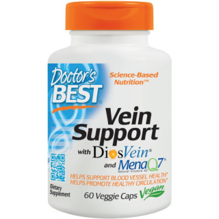 Doctor's Best - Vein Support with DiosVein and MenaQ7 - 60 kapsułek