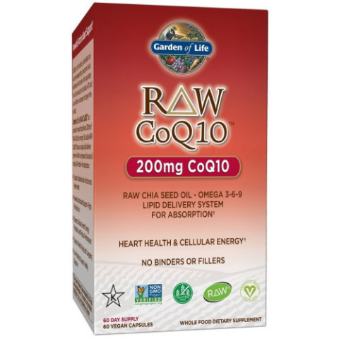 Garden of Life - Raw CoQ10 200mg - 60 kapsułek