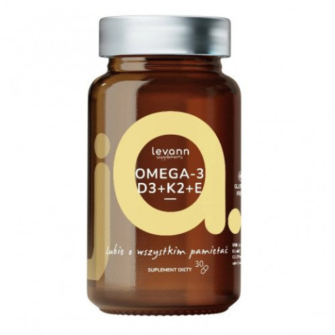 Levann - jA Omega-3 + D3 + K2 + E - 30 kapsułek