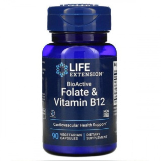 Life Extension - BioActive Folate & Vitamin B12 - 90 kapsułek