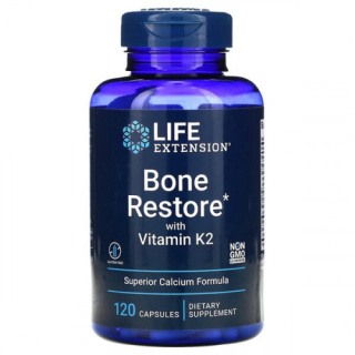 Life Extension - Bone Restore with Vitamin K2 - 120 kapsułek