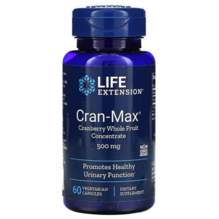 Life Extension - Cran-Max Cranberry Whole Fruit Concentrate, 500mg - 60 kapsułek wegetariańskich