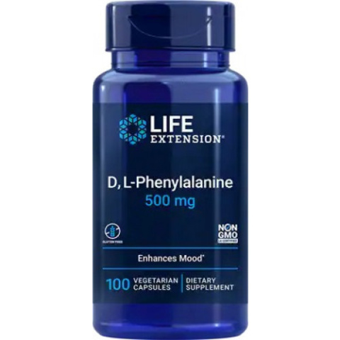 Life Extension - D L-Phenylalanine, 500mg - 100 kapsułek wegetariańskich