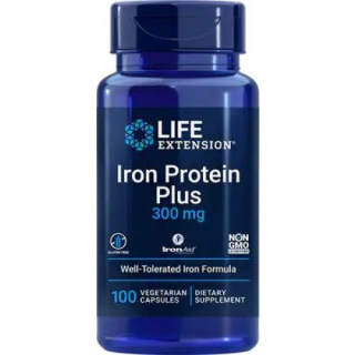 Life Extension - Iron Protein Plus, 300mg - 100 kapsułek wegetariańskich