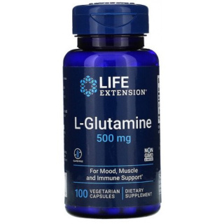 Life Extension - L-Glutamine, 500mg - 100 kapsułek wegetariańskich