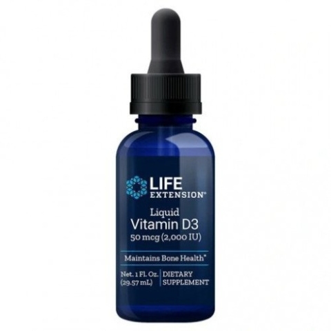 Life Extension - Liquid Vitamin D3 - 50mcg - 29 ml