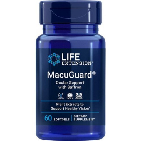 Life Extension - MacuGuard Ocular Support with Saffron - 60 kapsułek